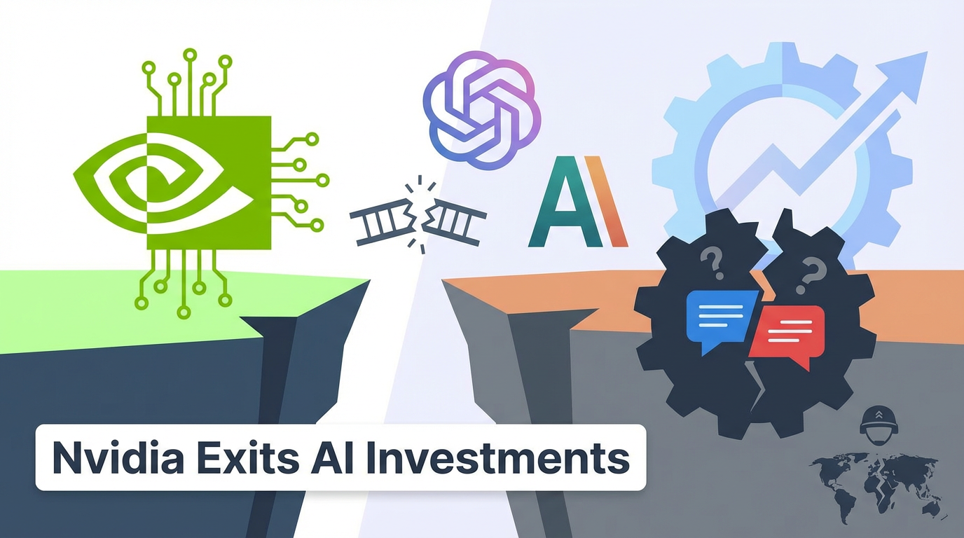 Nvidia יוצאת מהמשחק? נסוגה מהשקעות ב-OpenAI ואנתרופיק